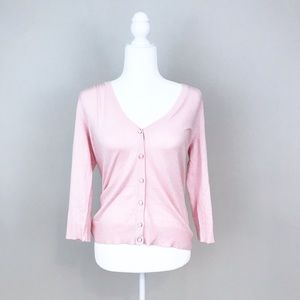 NWOT Light Pink 7th Avenue Button Up Cardigan